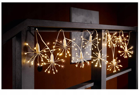 Łańcuch świetlny 100 led lampki choinkowe kolor biały ciepły wewnętrzne