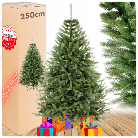 CHOINKA SZTUCZNA PREMIUM PE ŚWIERK PE JAK ŻYWY 3D 250 CM GĘSTA