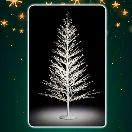 DRZEWKO 960 LED OZDOBNE PREMIUM ŚWIĄTECZNE ŚWIECĄCE BIAŁY CIEPŁY 150 cm XL