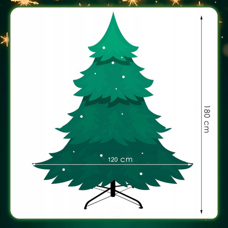 SOSNA KANADYJSKA 180 cm CHOINKA ZIELONO BIAŁE KOŃCE SZTUCZNA PIĘKNA GĘSTA