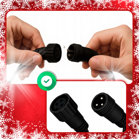 LAMPKI CHOINKOWE KULKI 200LED ZEWNĘTRZNE WEWNĘTRZNE BIAŁY CIEPŁY BAJKOWE