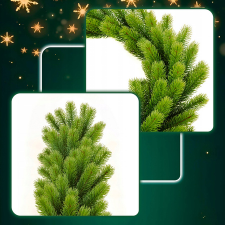 GIRLANDA Świąteczna Świerk PE 200 cm GĘSTA 144 gałązki jak naturalna