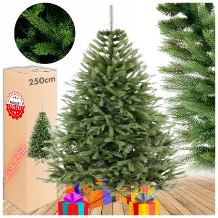 CHOINKA SZTUCZNA PREMIUM PE ŚWIERK PE JAK ŻYWY 3D 250 CM GĘSTA