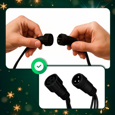 ŁAŃCUCH ŚWIETLNY 576 LED GIRLANDA LAMPKI CHOINKOWE BIAŁY CIEPŁY JEŻYK