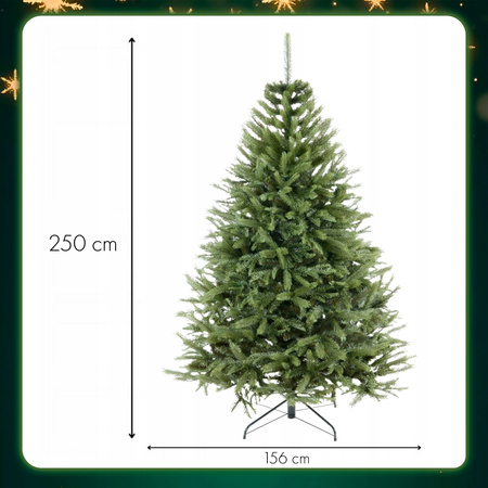 CHOINKA SZTUCZNA PREMIUM PE ŚWIERK PE JAK ŻYWY 3D 250 CM GĘSTA