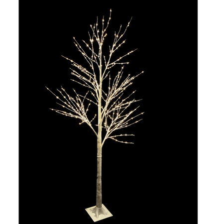 DRZEWKO 500 LED OZDOBNE BRZOZA ŚWIĄTECZNE ŚWIECĄCE BIAŁY CIEPŁY 150 cm