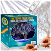 METEORY 10 SPOLI 50 CM 360 LED LAMPKI PADAJĄCY ŚNIEG SOPLE GIRLANDA 8 m