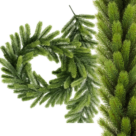 GIRLANDA Świąteczna Świerk PE 200 cm GĘSTA 144 gałązki jak naturalna