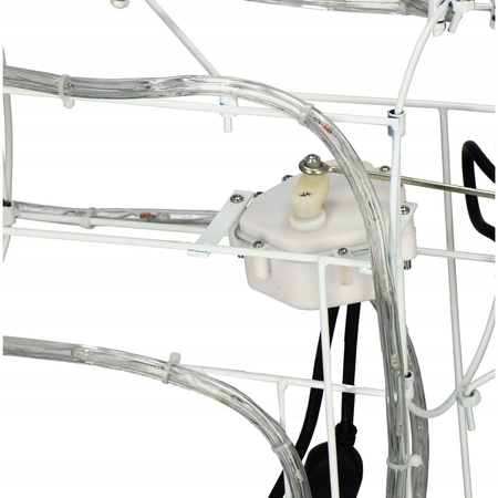 RENIFER LED Z RUCHOMĄ GŁOWĄ DUŻY ŚWIECĄCY XXL 312 LED CIEPŁA BIEL BIAŁY