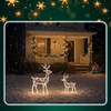 Renifer świąteczny 144 LED świetlna dekoracja ozdoba do ogrodu biały ciepły