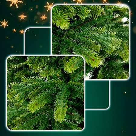 CHOINKA SZTUCZNA WĄSKA ŚWIERK PE SLIM Z GAŁĄZKAMI 220 CM JAK ŻYWY