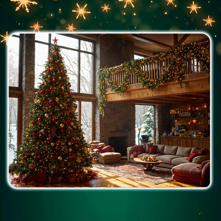 CHOINKA SZTUCZNA PREMIUM PE ŚWIERK PE JAK ŻYWY 3D 250 CM GĘSTA