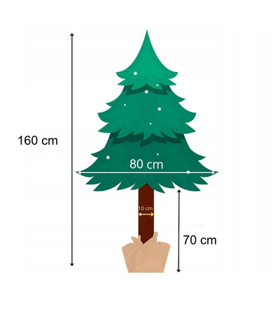 ŚWIERK PE ALASKA NA PNIU CHOINKA JAK ŻYWA SZTUCZNA 150cm PIĘKNY GĘSTY