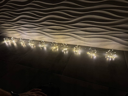 Łańcuch świetlny 100 led lampki choinkowe kolor biały ciepły wewnętrzne