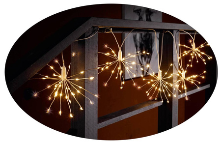 Łańcuch świetlny 100 led lampki choinkowe kolor biały ciepły wewnętrzne