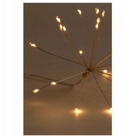 Łańcuch świetlny 100 led lampki choinkowe kolor biały ciepły wewnętrzne